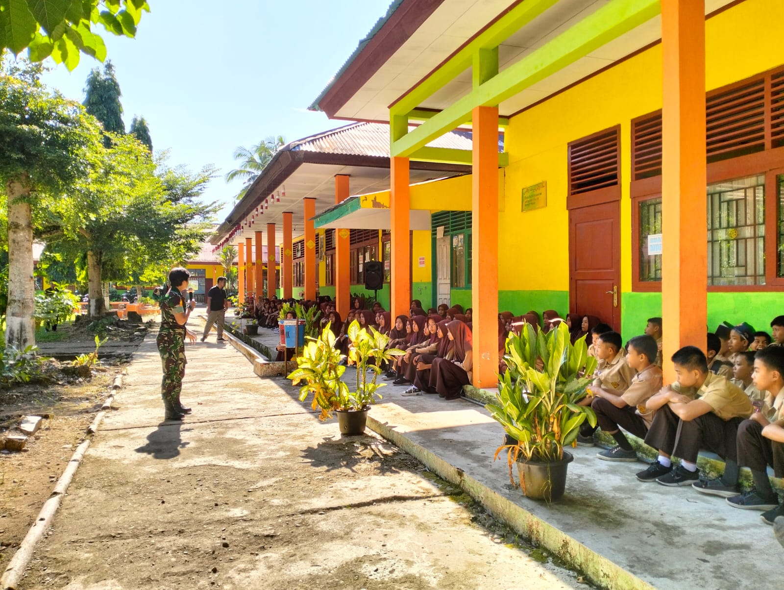 Puskesmas IV Koto Mudik Screening UBM Penyuluhan Tentang Bahaya Napza Bersama Komando Latihan Macan 