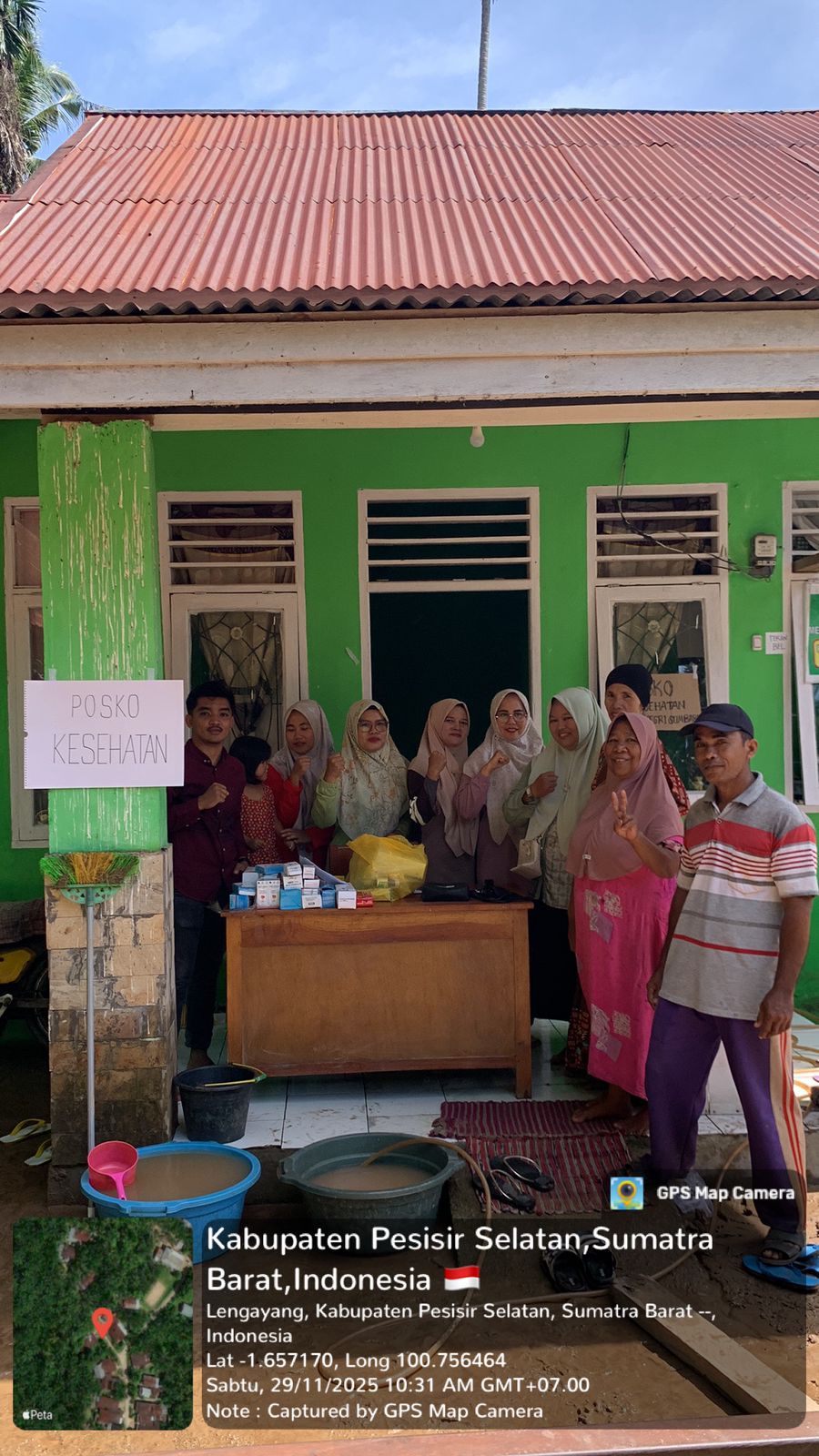 Pemantauan dan  Pelayanan Kesehatan Pada Masyarakat Korban Banjir di Wilayah Kerja PKM Koto Baru.