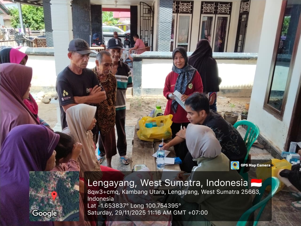 Kegiatan Pelayanan Kesehatan Gratis Posko Kesehatan di Kamung Lubuk Sariak