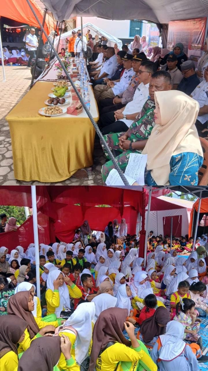 Tim Kesehatan Jiwa Dinas Kesehatan Mendampingi Trauma Healing Pasca Bencana