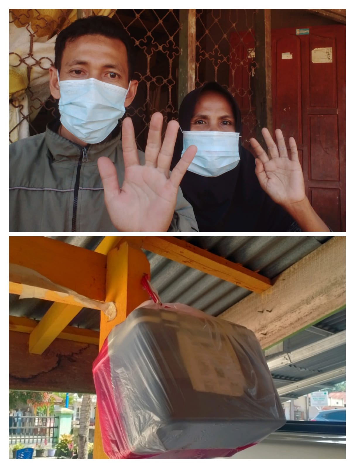 Petugas TB Melakukan Investigasi Kontak Pasien dengan TB di Desa Sungai Pulai.