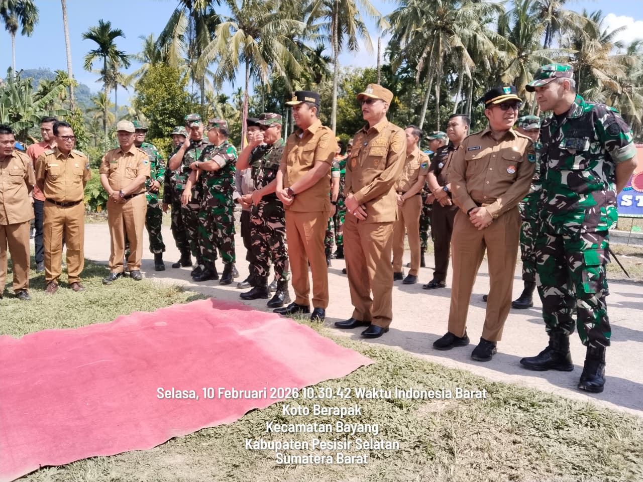Dinas Kesehatan, PPKB  Menghadiri Upacara Pembukaan TNI Manunggal Membangun Desa Ke -127