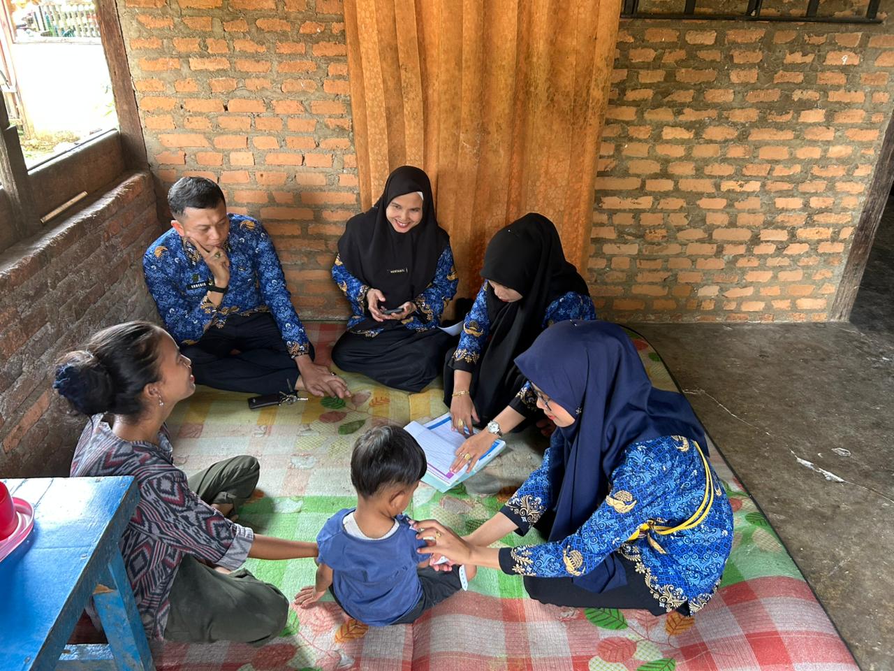 Kunjungan Rumah pada Balita Stunting  di Nagari Tebing Tinggi.