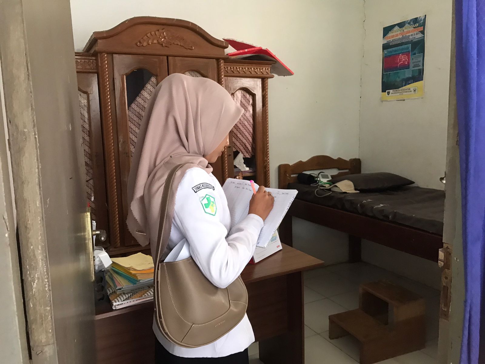 Inspeksi Fasilitas Pelayanan Kesehatan di Pustu Koto Lamo Wilayah Kerja Puskesmas Kambang.