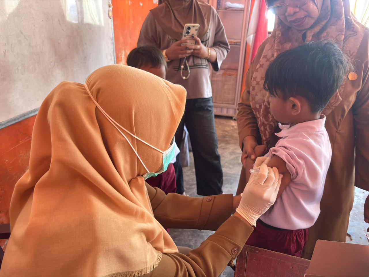 Pelaksanaan ORI Campak di SDN 07 Koto Baru