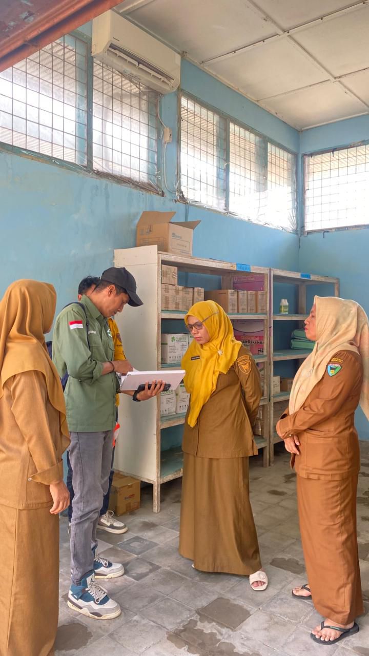 Kunjungan Kepala Dinas Kesehatan PPKB Kabupaten Pesisir Selatan ke UPT Puskesmas Tapan
