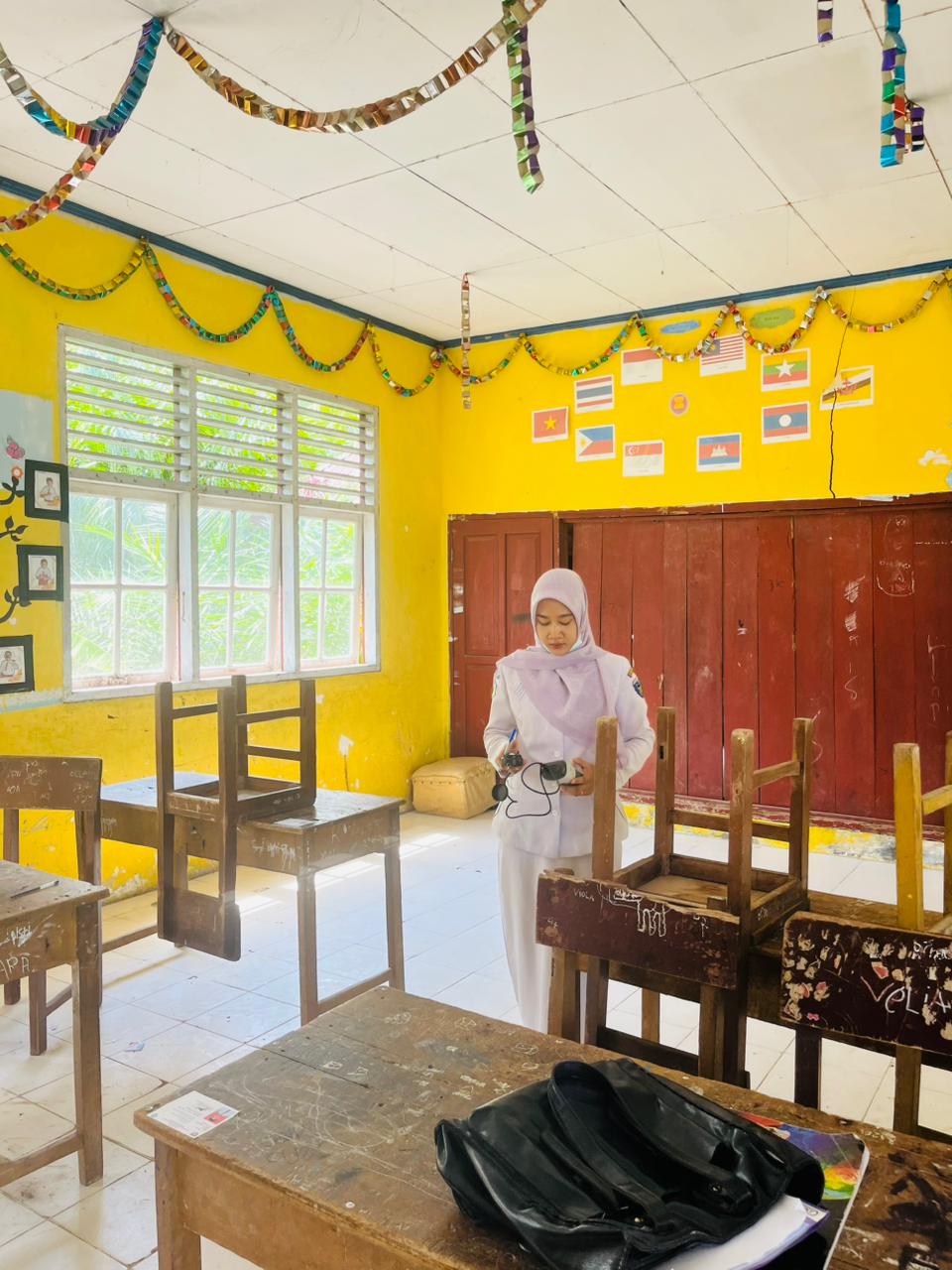 Inspeksi Kesehatan Lingkungan (IKL) TFU di SDN 40 Pasar Baru Wilayah Kerja Puskesmas Kambang.