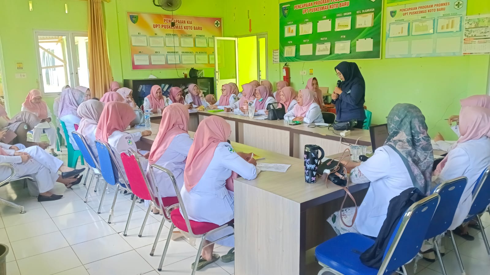 Pelaksanaan Lokmin Bulanan di UPT Puskesmas Koto Baru