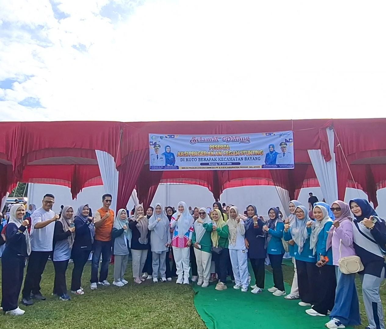 Kegiatan Aksi Pergerakan Cegah Stunting di Wilayah Kerja Puskesmas Koto Berapak Kecamatan Bayang