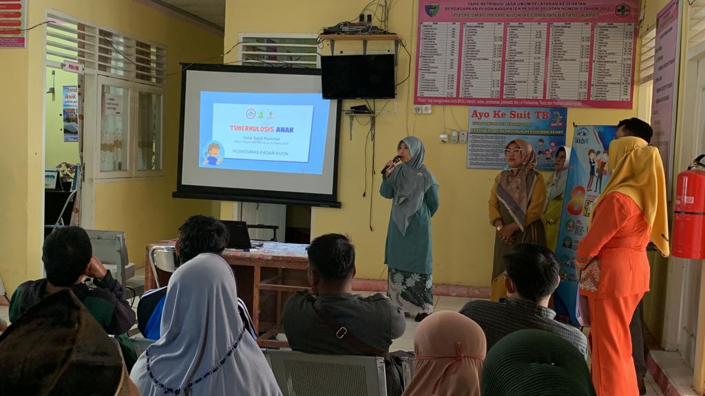 Puskesmas Pasar Kuok, Penyuluhan Dalam Gedung Mengenai TBC