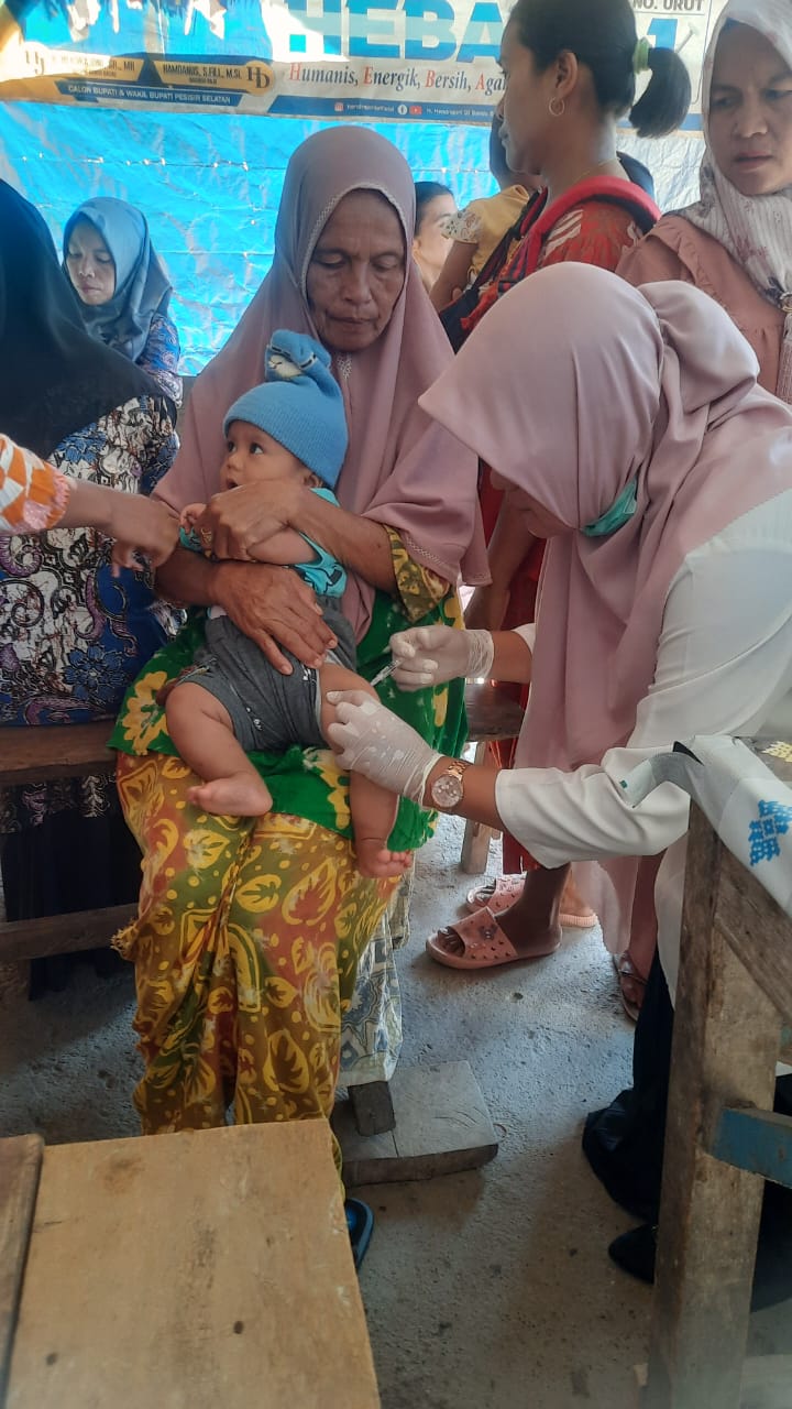 Pelaksanaan Crash Program Polio Hari Ketiga Puskesmas Koto Baru