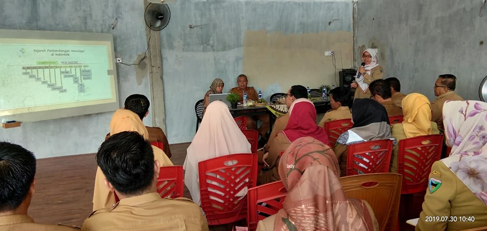 Sosialisasi Bulan Imunisasi Anak Sekolah (BIAS) di kecamatan Pancung Soal