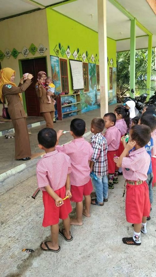 Kegiatan UKGS Dan Penimbangan Massal Serta Pemberian Vitamin A di beberapa Wilayah Kerja Puskesmas A