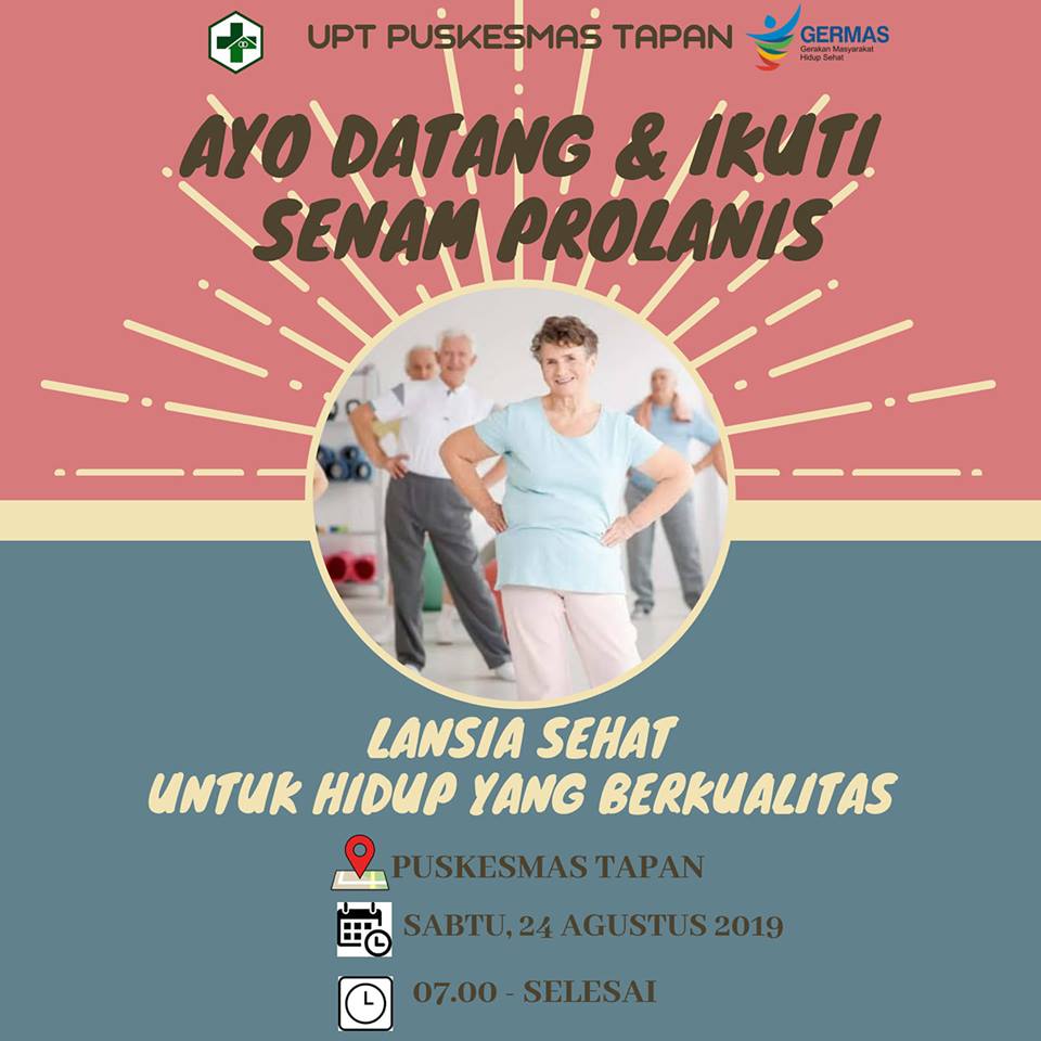Ayo ikut....Senam Prolanis di Puskesmas Tapan
