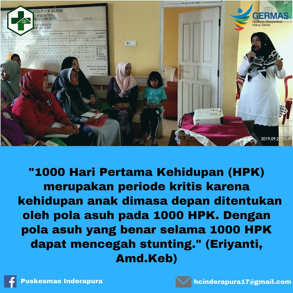 Penyuluhan Stunting di Nagari Simpang Lama Inderapura