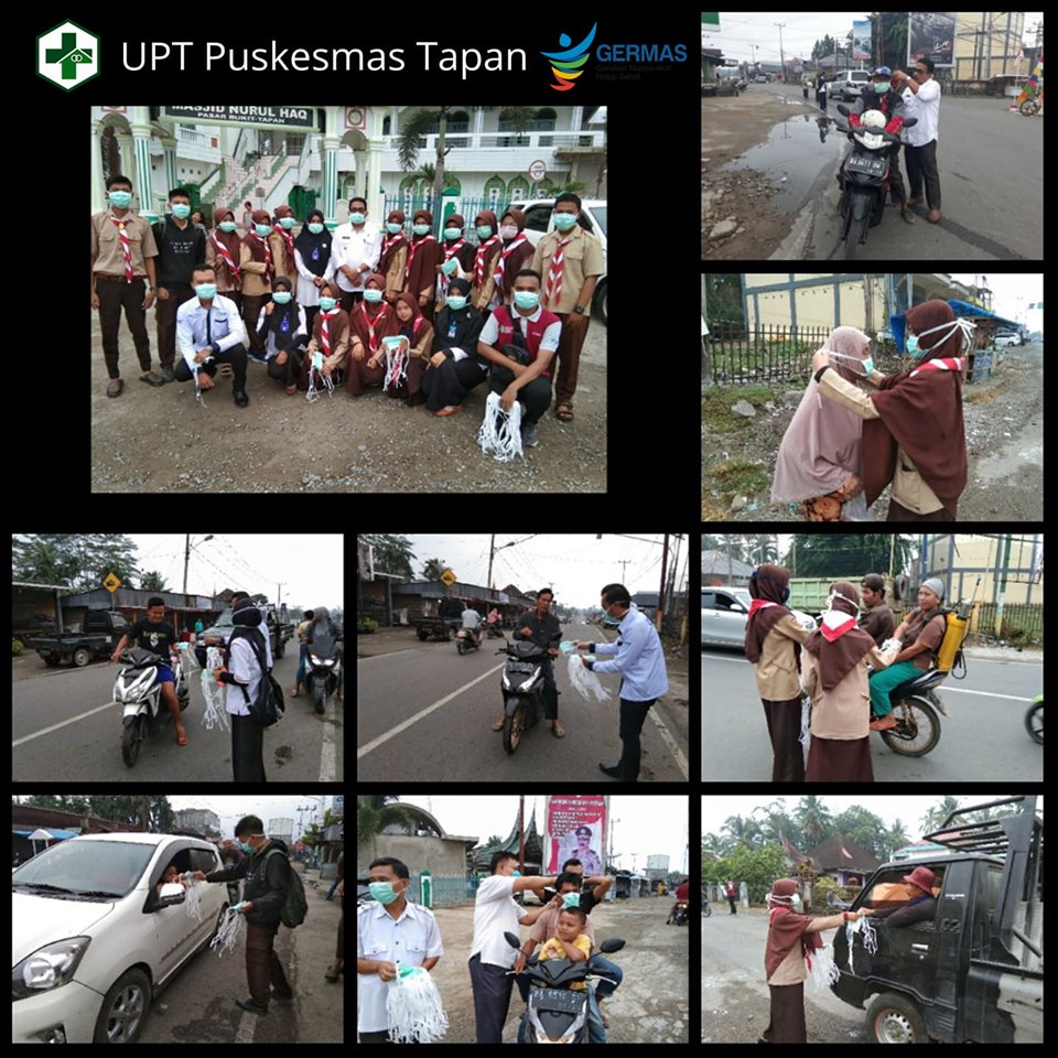 Puskesmas Tapan Telah Menditribusikan 1000 Masker kepada masyarakat