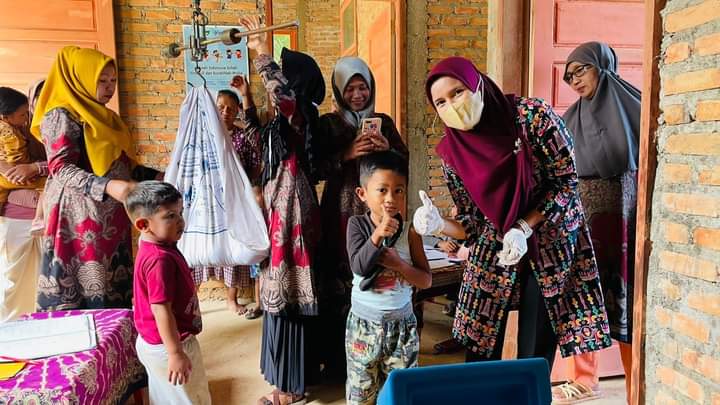 Puskesmas Pasar Kuok Sukseskan BIAN