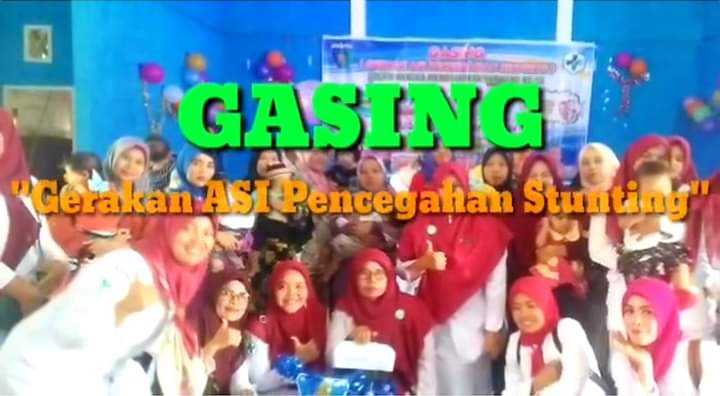 UPT Puskesmas Tarusan membuat suatu Gerakan ASI Pencegahan Stunting \" GASING\".
