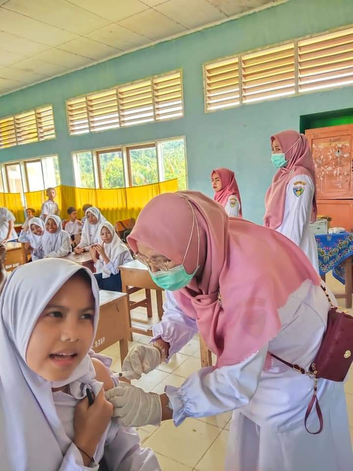 Pelaksanaan  Bulan Imunisasi Anak Nasional ( BIAN ) di  UPT Puskesmas Tarusan  