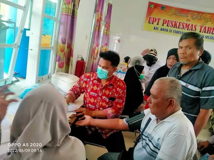 UPT Puskesmas Tarusan  lakukan kegiatan prolanis yang dilengkapi dengan pemeriksaan laboratorium