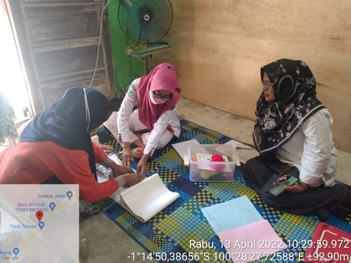 UPT Puskesmas Tarusan mengadakan kegiatan SDIDTK anak balita di posyandu