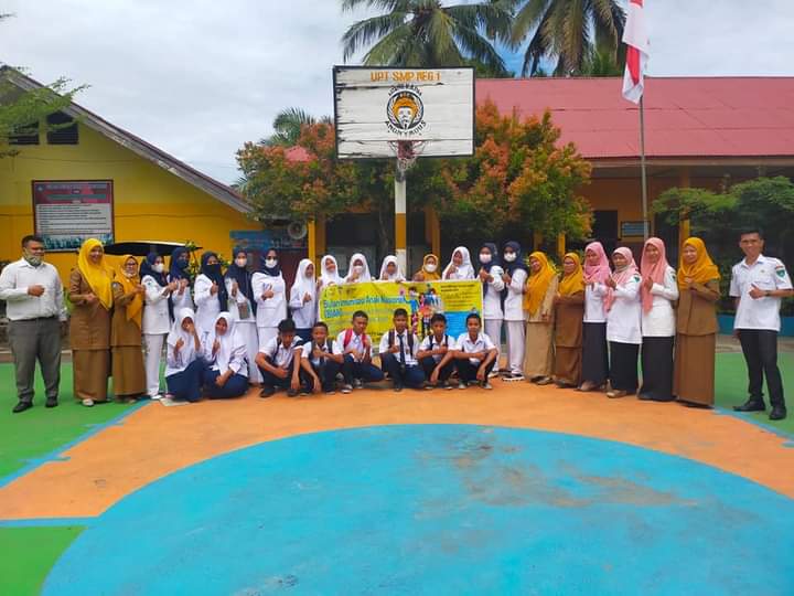 Puskesmas Pskuok ... Sosialisasi & Pelaksanaan BIAN di SMP 1 Batang Kapas 