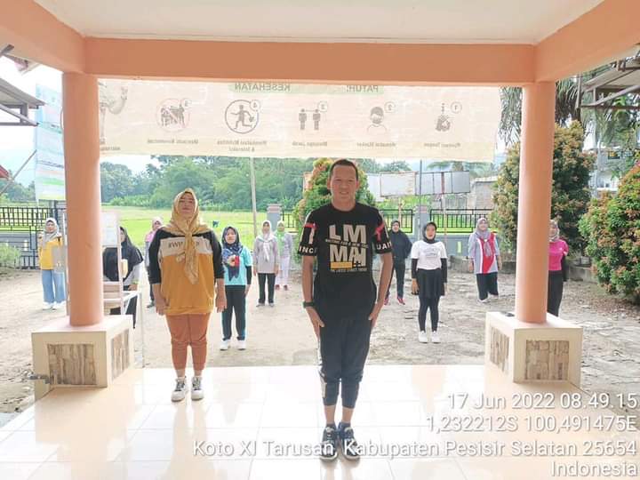 Tim Germas UPT Puskesmas  melakukan kegiatan aktivitas fisik di Nagari Batu Hampa Selatan 