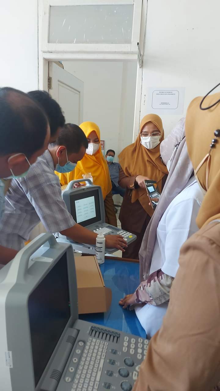 Sosialisasi & Uji Fungsi USG 2D di dinas kesehatan Kab.Pesisir Selatan