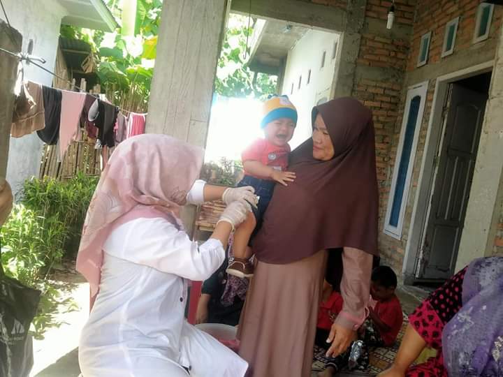 Puskesmas Koto Berapak melaksanakan BIAN di posyandu kenagarian Talaok. 