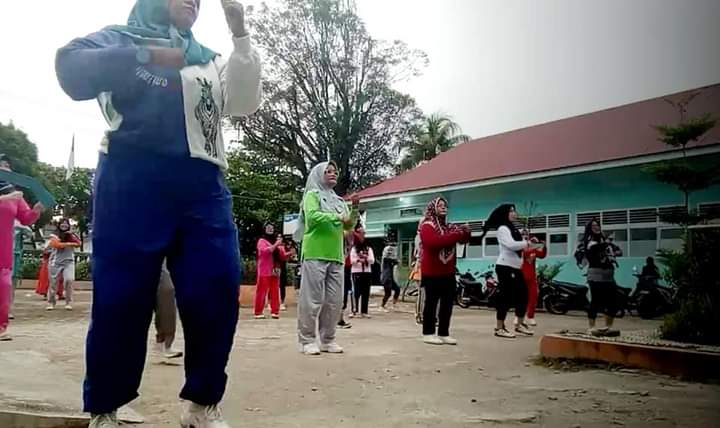 Puskesmas Tarusan lakukan RaSo KesORga  ( Rabu Sore Kesehatan Olahraga ) 6 Juli 2022