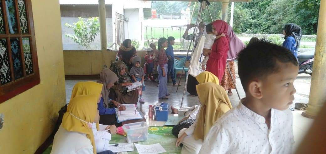  Puskesmas Tarusan lakuka kegiatan di Posyandu Nuansa Sungai Tawar dan Posyandu Sakura Teluk Raya.