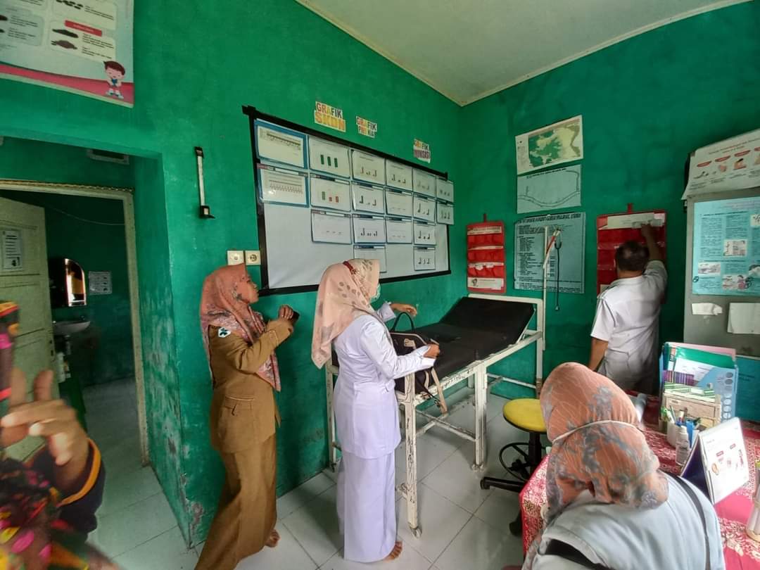 Puskesmas Ps Baru baru lakukan KEGIATAN MONITORING EVALUASI & PENYELIAAN FASILITATIF KE POSKESRI/PUS