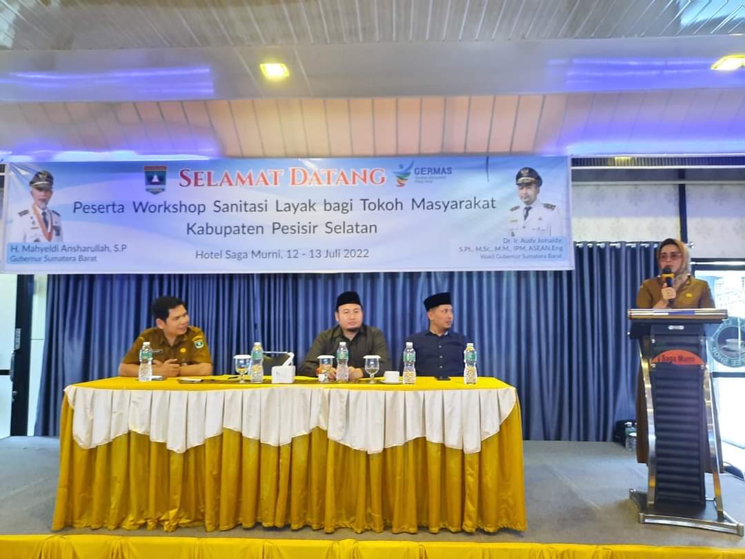 Dinas Kesehatan Prop Sumbar adakan workshop peningkatan sanitasi layak bagi tokoh masyarakat di Kab.