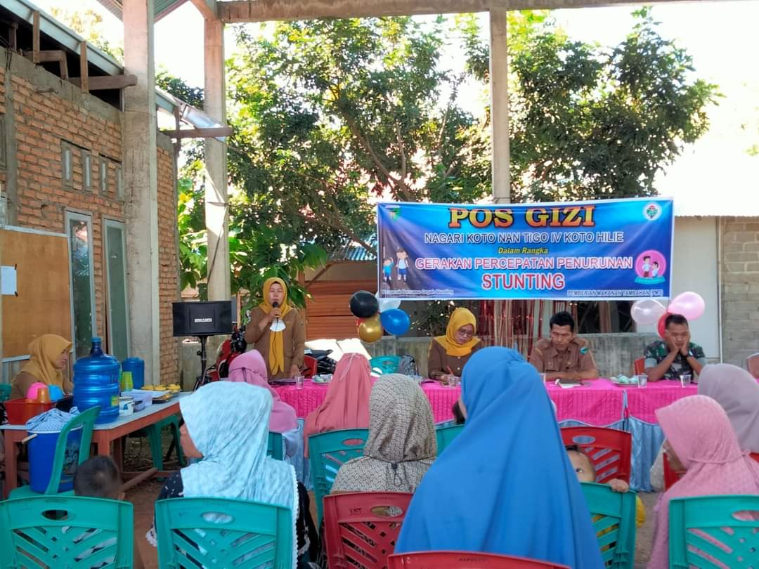 Giat Puskesmas Pasar Kuok Pembukaan  POS GIZI NAGARI Koto Nan Tigo