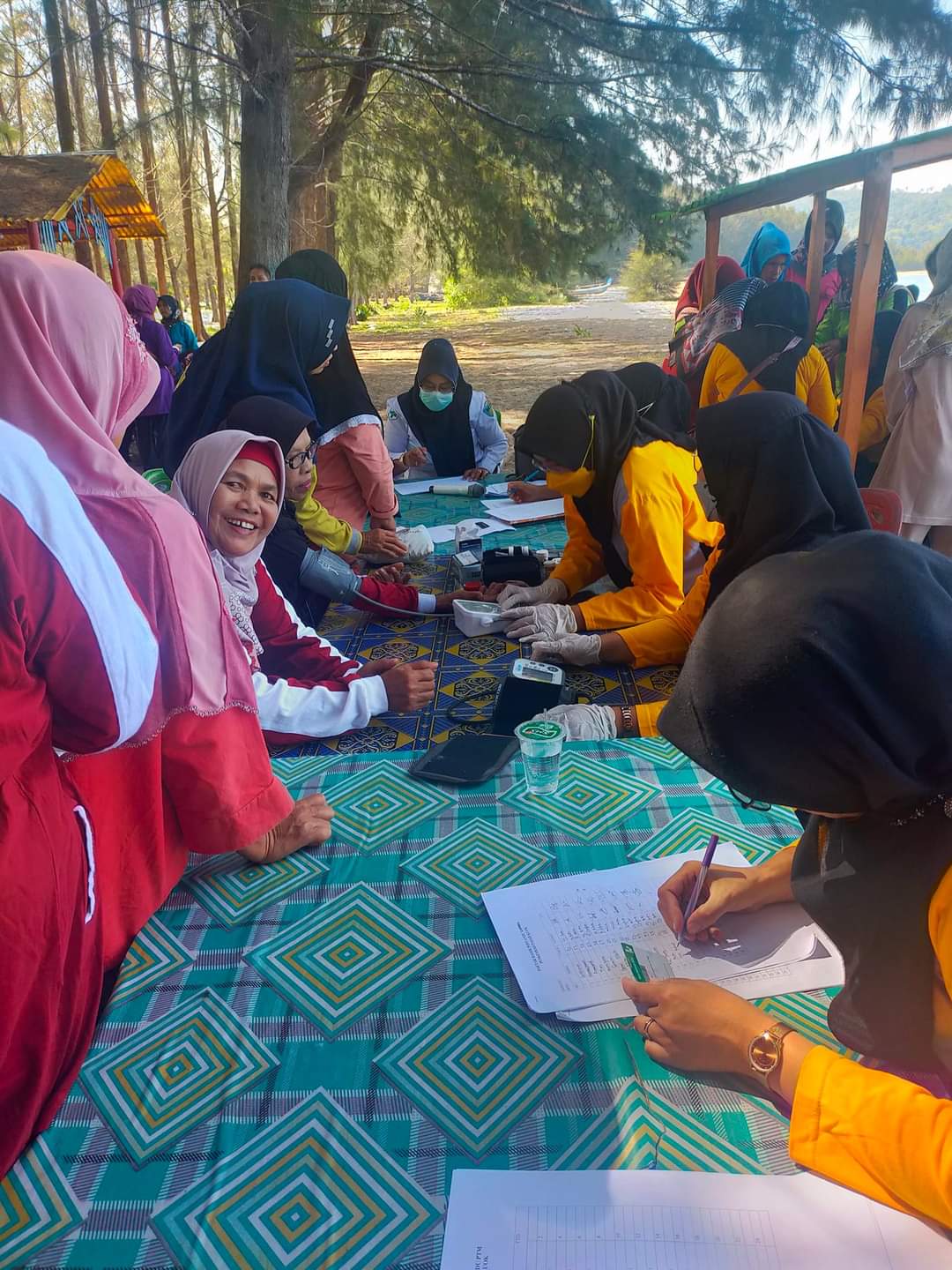 Puskesmas Pasar Kuok  laksanakan kegiatan PTM( Penyakit Tidak Menular) yang di laksanakan oleh Petug