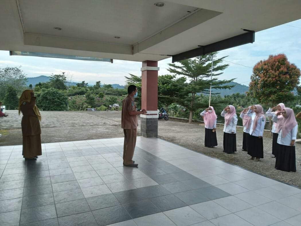 Apel pagi hari pertama di bulan kemerdekaan , Agustus 2022.