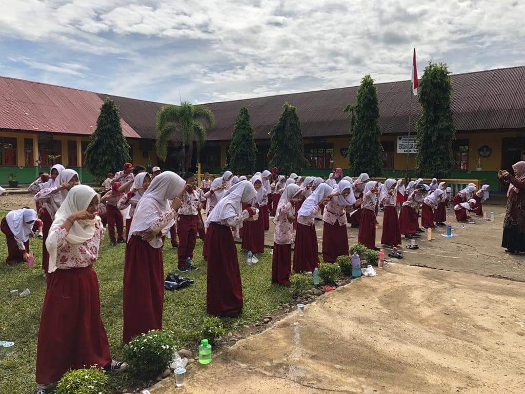 Puskesmas Tapan lakukan Penjaringan dan penyuluhan kesehatan di sekolah”