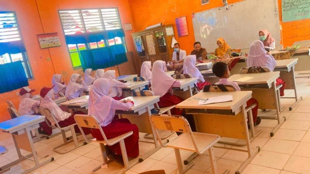 Puskesmas Rahul Tapan lakukan embinaan Dokter Kecil SD Negeri 03 Koto Pulai, Ranah Ampek Hulu Tapan,