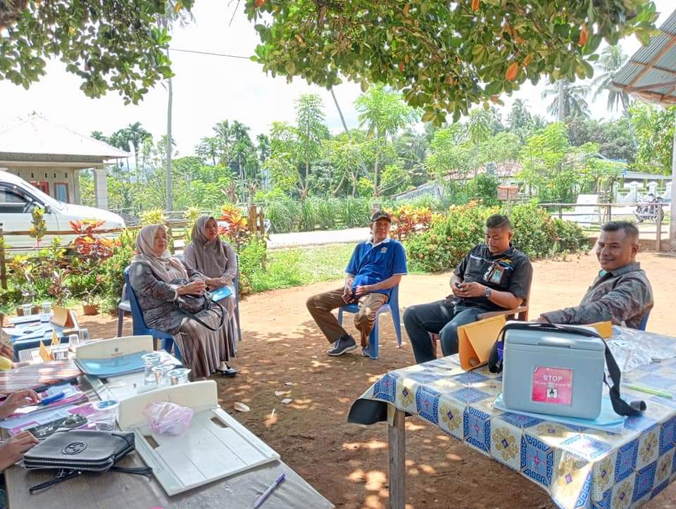 Puskesmas Balai Selasa laksanakan Monitoring dan Evaluasi (Monev) Posyandu pada hari Kamis (11/08/20