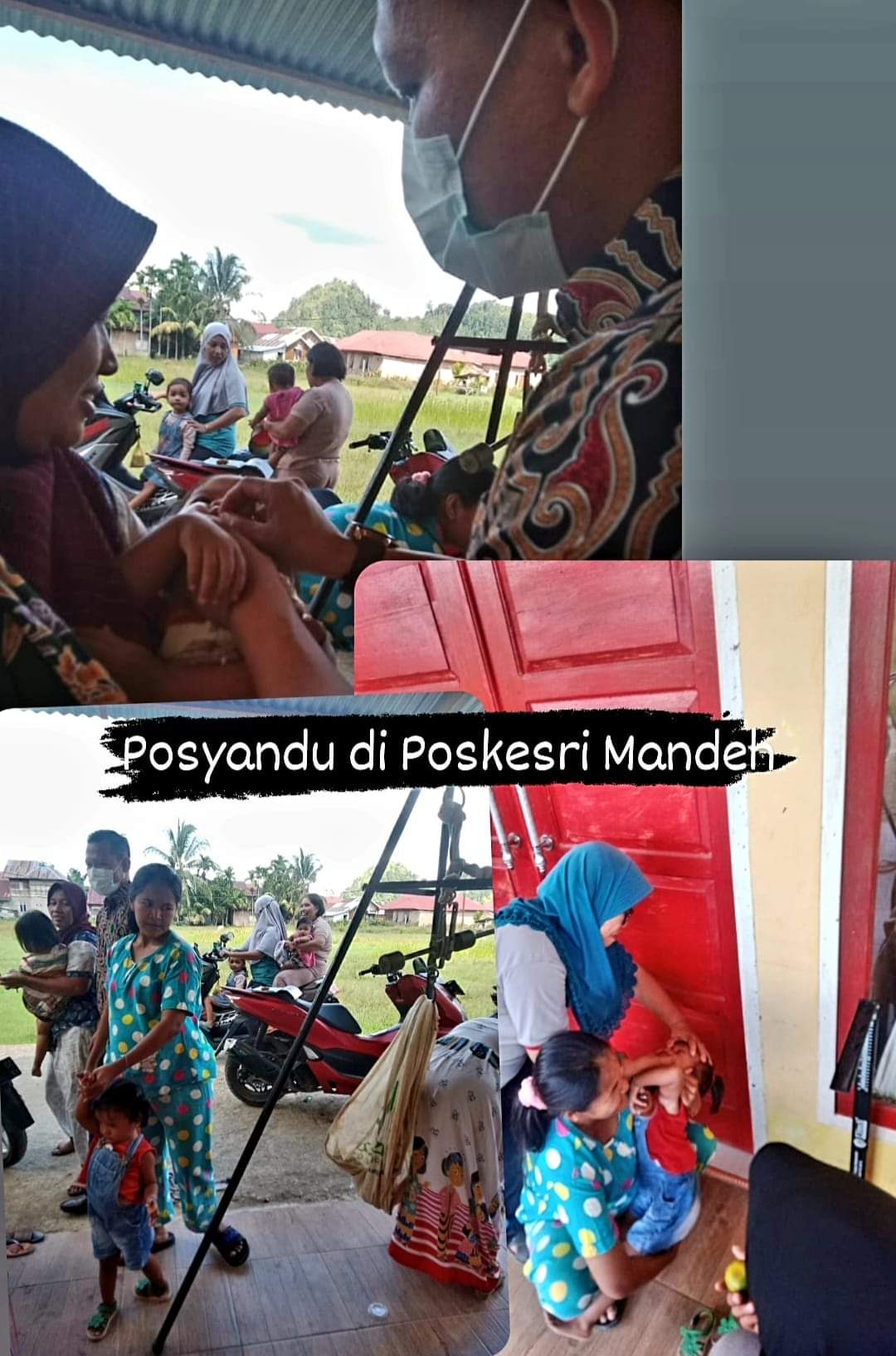 Puskesmas Tarusan Kamis 11 Agustus 2022 laksanakan posyandu di 10 posyandu.