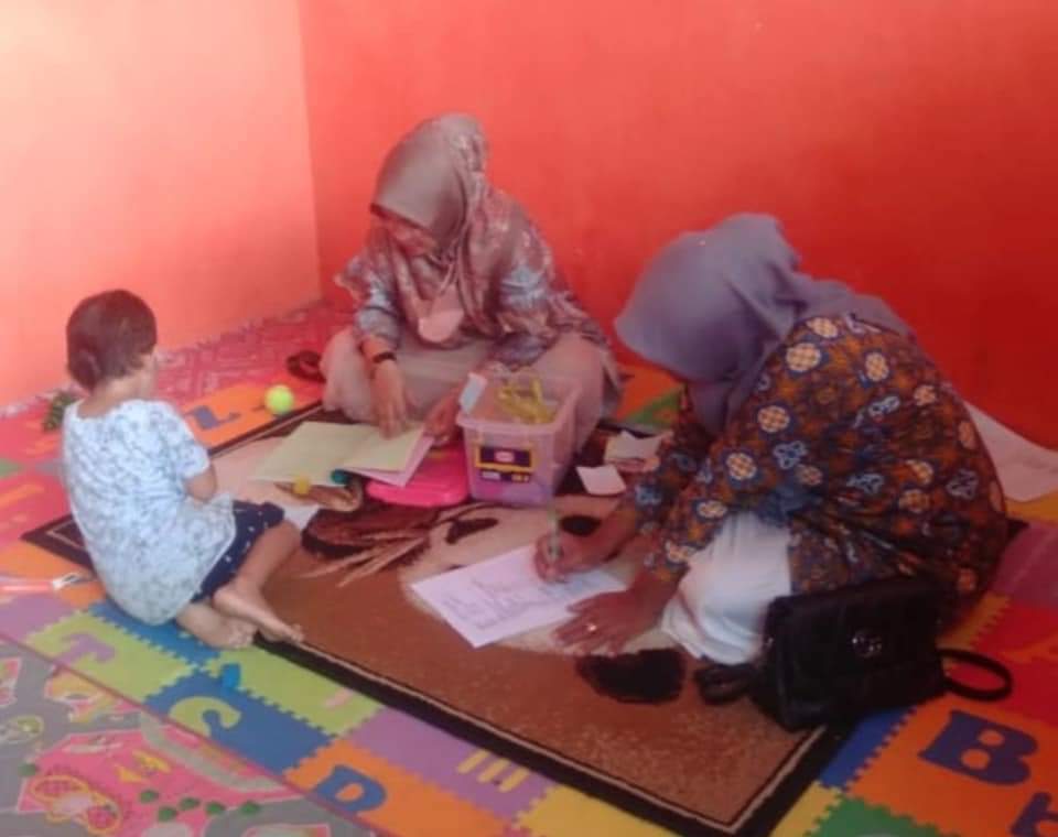 UPT Puskesmas Tarusan  mengadakan kegiatan SDIDTK anak balita di posyandu. 
