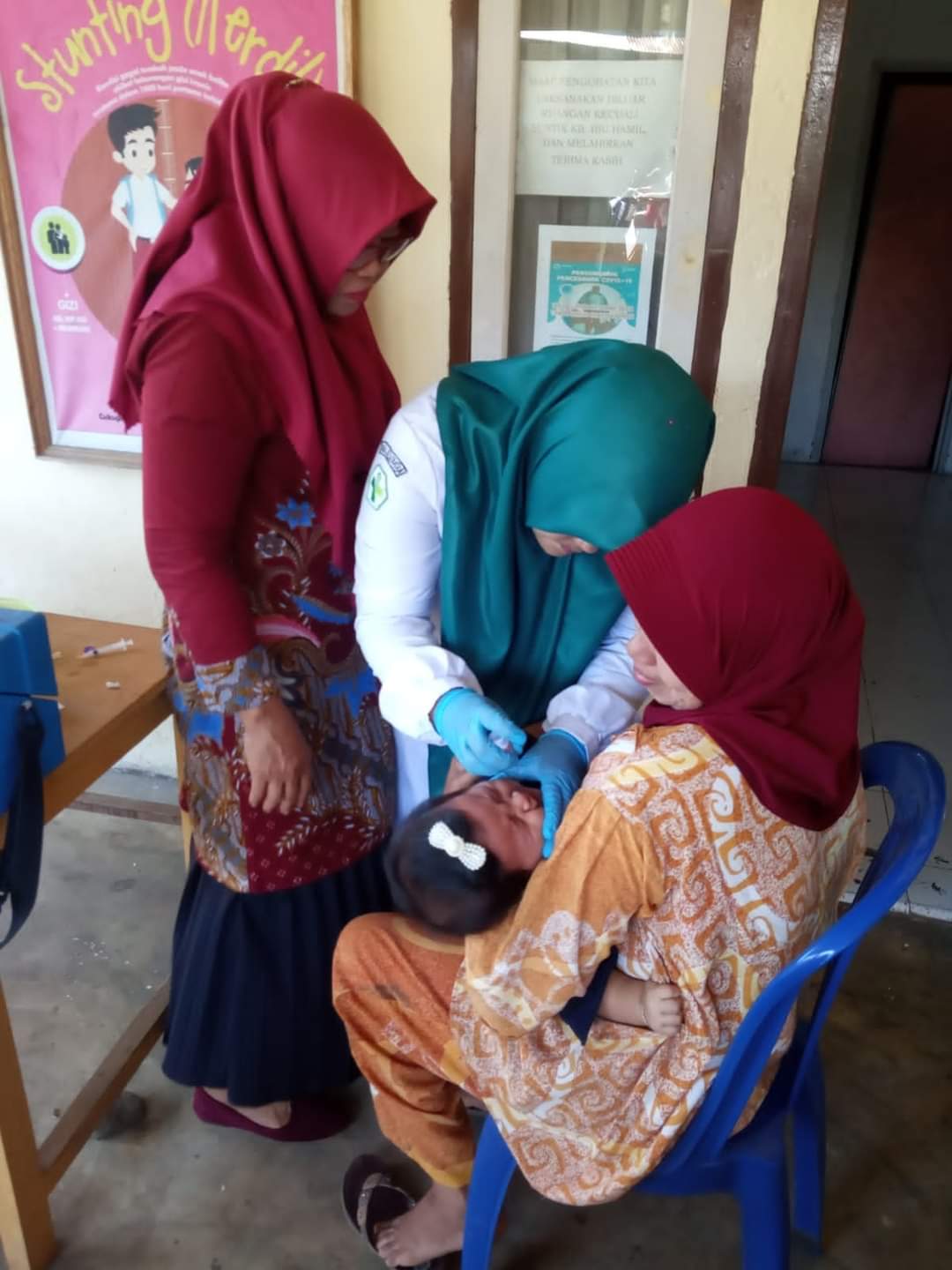 Puskesmas Inderapura laksanakan penimbangan massal dan pembagian vitamin A 