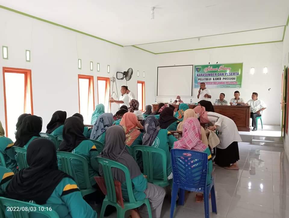 PELATIHAN KADER POSYANDU di NAGARI NYIUR MELAMBAI  PUSKESMAS BALAI SELASA
