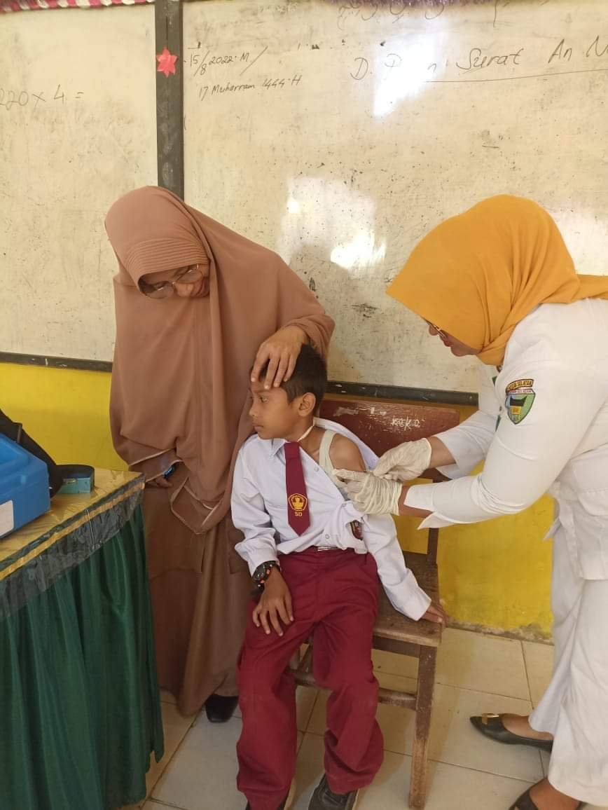UPT Puskesmas Tarusan  melakukan kegiatan UKS ke 3 Sekolah Dasar ( SD ) yang ada di wilayah kerja UP