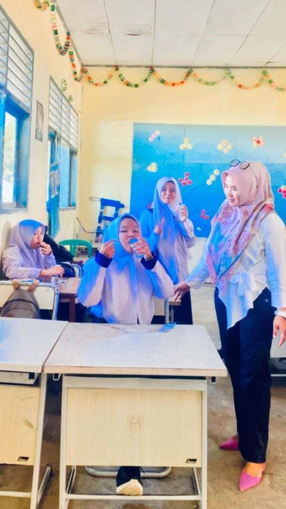 Pemberian Tablet Tambah Darah ( TTD ) pada Remaja Putri di SMPN 3 Rahul, Puskesmas Rahul 