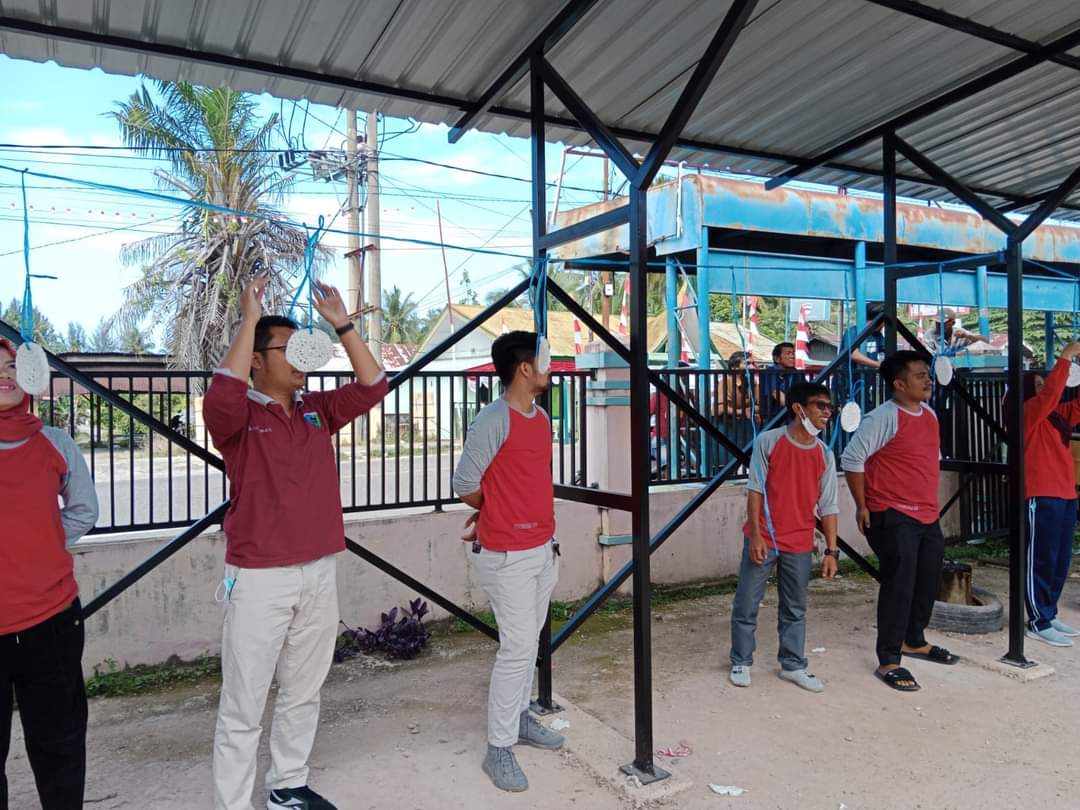 UPT. Puskesmas pasar baru dalam menyambut HUT RI yang ke 77