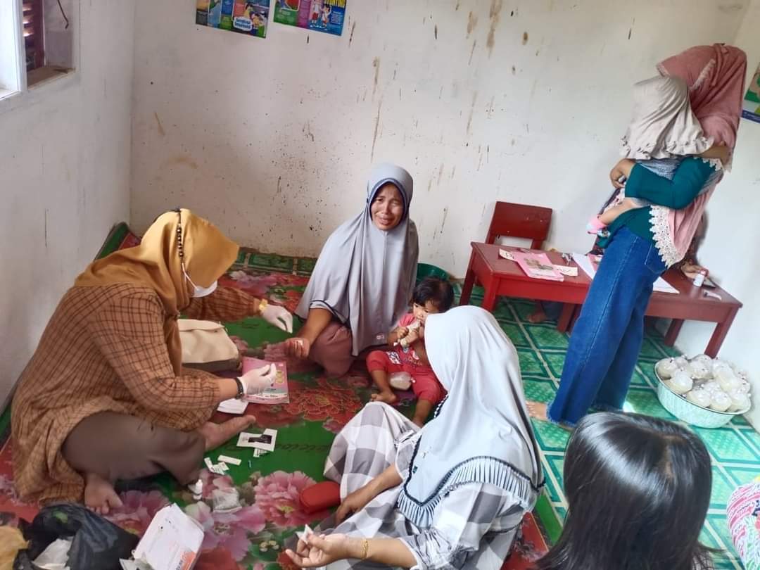 21 Agustus 2022 Giat Pusk.Ps.Kuok Pemerikasaan HIV /Triple E pada Bumil.