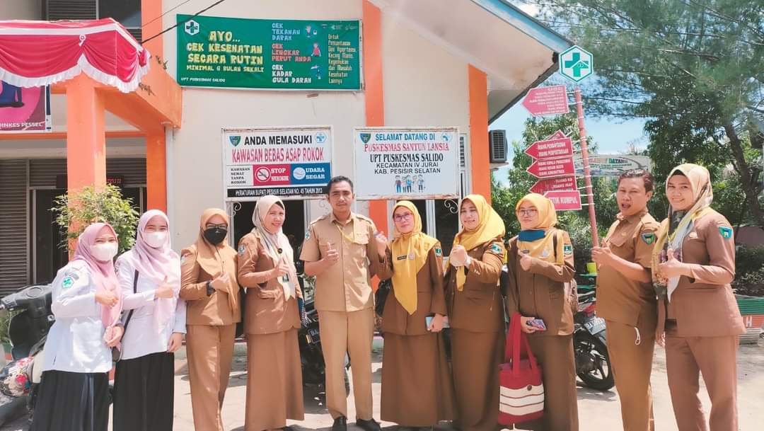 Kunjungan Kasi Kesga dan Gizi Provinsi Sumatera Barat ke Puskesmas Salido