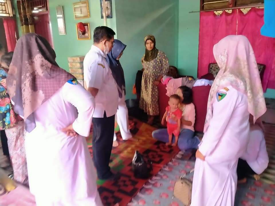Puskesmas Koto Berapak melakukan Pemantauan Baduta BGM di Nagari Talaok 