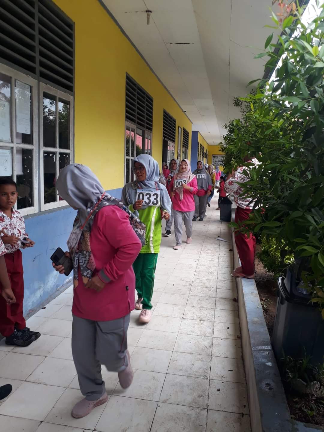 Puskesmas Pasarbaru laksanakan Tes Kebugaran Jasmani Guru2 SDN No.28 Karang Pauh